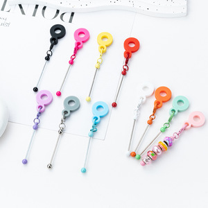 DIY Silicone Straw Pendant, Suitable for 8mm-10mm Water Cup Straw Silicone Decoration Factory Wholesale
