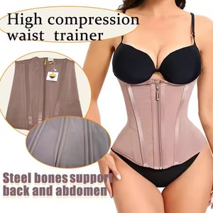 Fajas Colombianas de Compresión Firme con Etiqueta Personalizada, Control de Abdomen, Corsé Cincher de Cintura, Fajas Reloj De Arena con 13 Varillas de Acero - Product Image 2