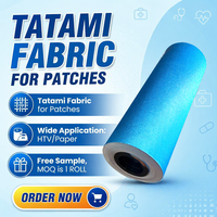 Tissu Tatami pour Patchs, 0,5 mm d'épaisseur, en Microfibre PU Polyester, Texture Gaufrée 3D, Transfert Thermique, Guangdong, pour Vêtements