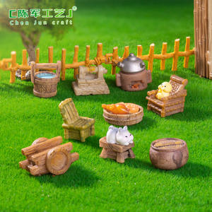 Chenjuns Petits objets rétro de style ancien, meubles, aménagement paysager de maison pour enfants, accessoires décoratifs de bricolage, micro-lan - Product Image 3