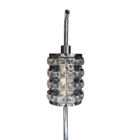 Luxe Vintage Style E26/E27 Ampoule Cristal Lampadaire Moderne rond Fer Corps Blanc Chaud pour Décor Intérieur pour Salon