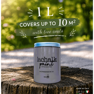 06 DEEP BLACK 1lt LaChalk the evolution of <b>chalk</b> paint Where <b>chalk</b> meets resin: Hybrid <b>Chalk</b> Resin Paint made in Italy - Product Image 2