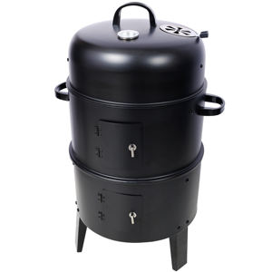 Portable Charcoal Smoker <b>Grill</b> 16 Inch Vertical for Camping BBQ - Product Image 1