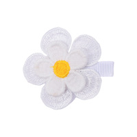 Jepit Rambut Bunga Polyester Buatan Tangan Desain Daisy Lucu untuk Bayi & Anak Perempuan Kecil Aksesoris Kepala Manis Anak-anak