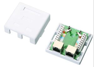 Caja de Conexiones RJ45 Blanca CAT5E para Montaje en Superficie S019 - Product Image 6