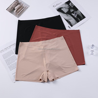 Boxers Doux et Extensibles pour Femmes, Vente en Gros, En Stock, Taille Slim, Couleur Unie, Sous-Vêtements Élastiques