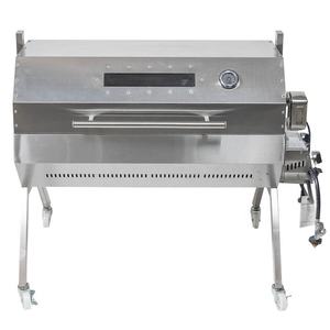 Rôtissoire à gaz et charbon de bois de 1000 mm, rôtissoire automatique pour barbecue avec une capacité de 30 kg - Product Image 2