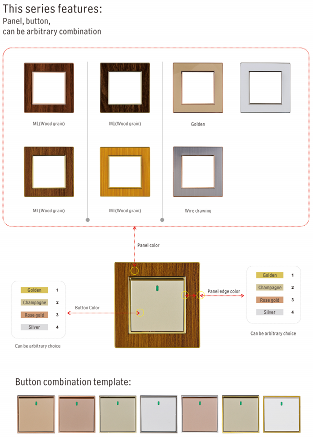 Good Selling UK/BS Standard Wall Switches 250V 10A Switches Sockets Luxury Wall Socket Grain Panel Home Electrical Socket