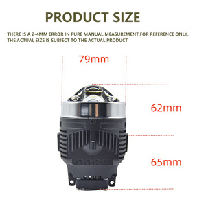 Idison W35-S Đen tri-màu kép chiếu cao beam75w thấp beam57w Sương Mù Ánh sáng 8300ml ống kính máy chiếu foglamp cho TOYOTA 3.0inch - Product Image 2