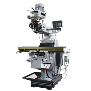 Universal Fresadora De Torreta Vertical Turret Milling Machine For Metal Dro Manual Radial Milling Turret Milling machine