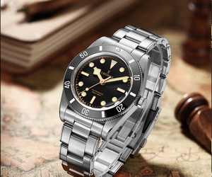 <span class=keywords><strong>Relojes</strong></span> Mecánicos Automáticos de Lujo <span class=keywords><strong>Cronos</strong></span> L6033 37mm Diver BB54 Bisel de Aluminio Vintage Acero Inoxidable Puntero Resistente al Agua - Product Image 2