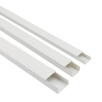 Chinois pas cher en gros fil conduit fendu PVC conduit goulotte rectangulaire en plastique extérieur fil conduit Pvc goulotte câble conduit