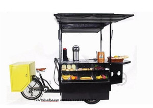 Triciclo eléctrico personalizado, carrito de café para Expendedora de aperitivos, Hot Dog, venta móvil, OEM, Popular, envío gratis - Product Image 3