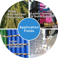 Acide formique (acide carboxylique) de qualité industrielle à 99 % de pureté pour la conservation des aliments animaux et l'additif pour ensilage