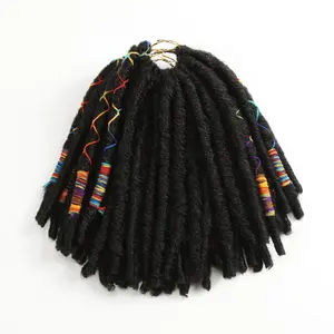 Extension de cheveux synthétiques, mèches de faux dreadlocks, bijoux pour mèches, 20 pièces, meilleure vente