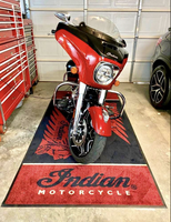 Tapis personnalisé imprimé pour moto, tapis de sol en caoutchouc pour garage, tapis de sol pour moto tout-terrain