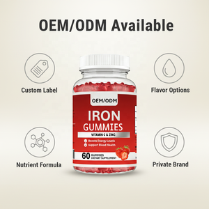 Integratori di Ferro per Adulti con Vitamina C e Zinco, Confezione da 60 Pezzi |   Integratore per Energia e Salute del Sangue Migliora la Densità Ossea Gusto Fragola 2 Pezzi - Product Image 2