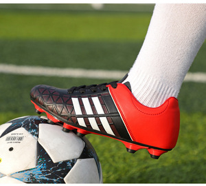 <span class=keywords><strong>Botas</strong></span> de Fútbol, Zapatos de Fútbol para Niños, Zapatos de Futsal para Entrenamiento en Interiores, Parte Superior de PU con Tacos Largos, Suela de Goma, Calzado de Fútbol - Product Image 6