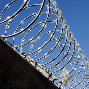 Alambre de <span class=keywords><strong>Concertina</strong></span> Galvanizado con Cuchillas de Seguridad Anti-Escalada para Protección de Muros Perimetrales de Prisiones - Product Image 1