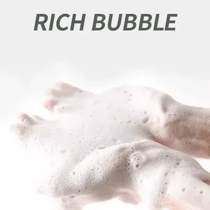 Savon fait à la main aux acides aminés Barre nettoyante pour le visage infusée d'huile essentielle au parfum frais nettoyant en profondeur doux - Product Image 5