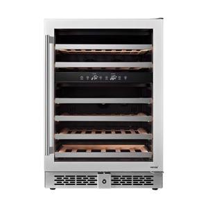 <span class=keywords><strong>Enfriador</strong></span> <span class=keywords><strong>de</strong></span> vino pequeño <span class=keywords><strong>de</strong></span> una sola zona <span class=keywords><strong>de</strong></span> plata empotrado debajo del mostrador R600a - Product Image 3