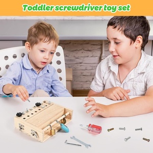 Set di Cacciaviti <span class=keywords><strong>Montessori</strong></span> con Serrature e Chiavi, Giocattolo Educativo Sensoriale <span class=keywords><strong>in</strong></span> <span class=keywords><strong>Legno</strong></span> Ecologico per Bambini e Prescolare - Product Image 3