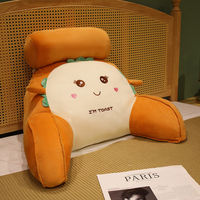 Coussin de soutien lombaire en peluche personnalisé, motif animal mignon, rembourrage en coton PP, unisexe, décoration de chambre, cadeau
