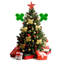 Chouchou en fourrure verte de Noël, accessoire de déguisement pour fête, personnage de film et de télévision, jouet mignon, OEM ODM, vente en gros d'usine, personnalisé