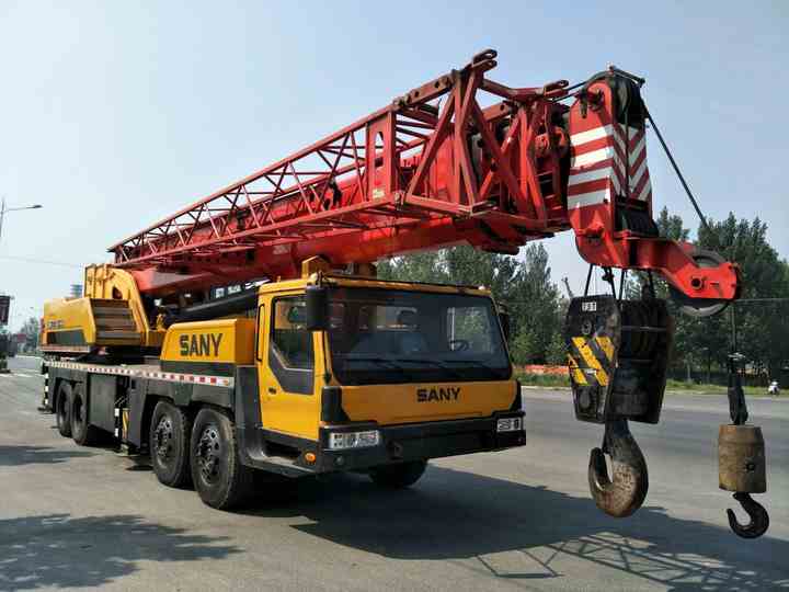 Chinese Sany Professional Manufacturer Supply 75 tons Truck Mounted Mobile With Folded Boom
