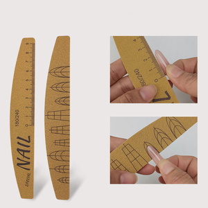 Lime à <span class=keywords><strong>ongles</strong></span> professionnelle demi-lune en émeri avec graduation pour manucure - Product Image 3