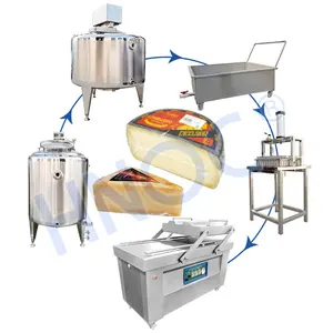 Hoc गुणवत्ता वाला पनीर vat 500 लीटर मोज़ारेला पनीर स्ट्रेचिंग मशीन पनीर बिक्री के लिए उपकरण बनाता है