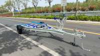 Remorque de bateau en aluminium à essieu simple de 5,9 m avec certification VIN CE DOT, adaptée aux bateaux de 5 m, en vente