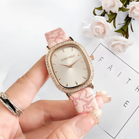 Montre à quartz de luxe Barrypolooem pour femme, personnalisable avec logo ODM, classique, en acier inoxydable, avec cadran en verre et aiguilles en alliage, motif dessin animé