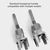 Kit de Cortador de Tubos de Acero al Carbono Industrial de 1 Pulgada, Herramienta de Roscado Rápido para Roscas Internas y Externas, Herramienta para Roscado de Tuberías de Agua