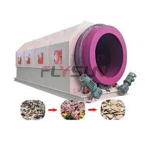 Automatic municipal solid waste sorting machines kitchen waste separation organic fertilizer production line