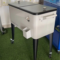 Chariot à fenêtre avec Logo personnalisable, pour boisson, bière, boissons, bière, modèle 7l/80QT, glacière pour véhicule, pour fête en plein air, pique-nique, Camping