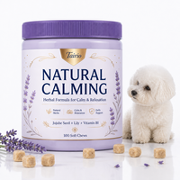Complément Apaisant pour Chiens : Formule Naturelle à Base de Graines de Jujube et de Lécithine – Friandises à Mâcher Molles pour un Soutien Quotidien à la Relaxation (OEM)