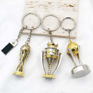 Venta caliente 3D Mini Trofeo Tazas Llavero Copa Europea Campeón Llavero de metal Champions LEAGUE Trofeo Llaveros - Product Image 1