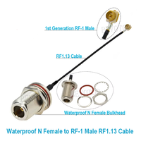 Vis arrière N à U.fl Câble N Type Femelle à RF4 RF1 Connecteur Mâle/Femelle RF1.13 RG178 Pigtail Antenne Extension Jumper