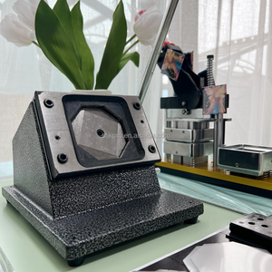 2"x2" (50x50mm) DIY Square Metal Photo Fridge Magnet <strong>Making</strong> Machine Manual Button <strong>Badge</strong> <strong>Making</strong> Machine <strong>Kit</strong> - Product Image 4
