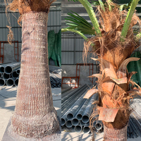 Hohe Kunststoff konservierte Indoor Outdoor große Pflanze künstliche Wasch tonia Fan Palmen für die Dekoration Mini Palme