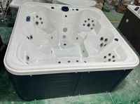 Villa SPA avec grande piscine extérieure en acrylique pour 5-6 personnes, bain à remous d'hôtel et panneau intelligent à température constante