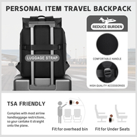 Sac à dos pour ordinateur portable en tissu Oxford imperméable avec cordon de serrage, idéal pour l'école et l'université, noir, vente en gros usine