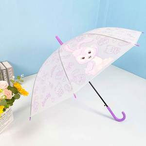 Parapluies de golf publicitaires économiques, modernes, avec armature en fibre de verre, manche droit en bois avec crochet, portables, non rotatifs, en pongee 190T - Product Image 6