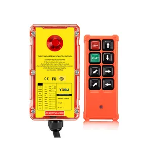 F21-E1B Drop resistant waterproof 6 button bridge crane industrial wireless remote motor control switch