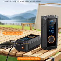 Gonfleur de pneu Portable 7.4V pour voiture moto 150psi Mini compresseur d'air à affichage LED 4000MAH pompe gonflable sans fil