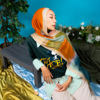 JINGTAI 2026 Écharpe longue musulmane de qualité supérieure en modal double face imprimé numériquement, douce pour la peau et respirante, Hijab