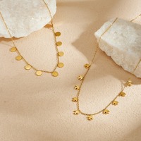 Collier délicat avec pendentif rond en forme d'hirondelle, multi-pendentifs, tendance, nouvelle arrivée, bijoux en acier inoxydable TGXL14801