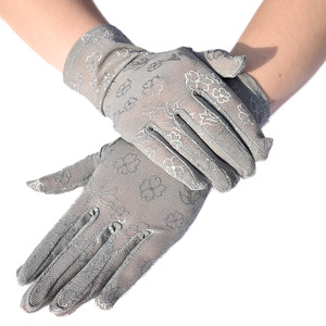 <span class=keywords><strong>Gants</strong></span> de mariée en dentelle respirante à fleurs pour femmes HZS-26004 - Product Image 1
