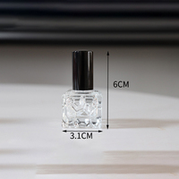 Mini flacon de parfum vide 10 ml avec bouchon à vis, flacons testeurs de parfum créatifs, design cube d'eau avec couleurs transparentes et dégradées